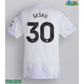 Manchester United Benjamin Sesko #30 Bortatröja 2025-26 Kortärmad